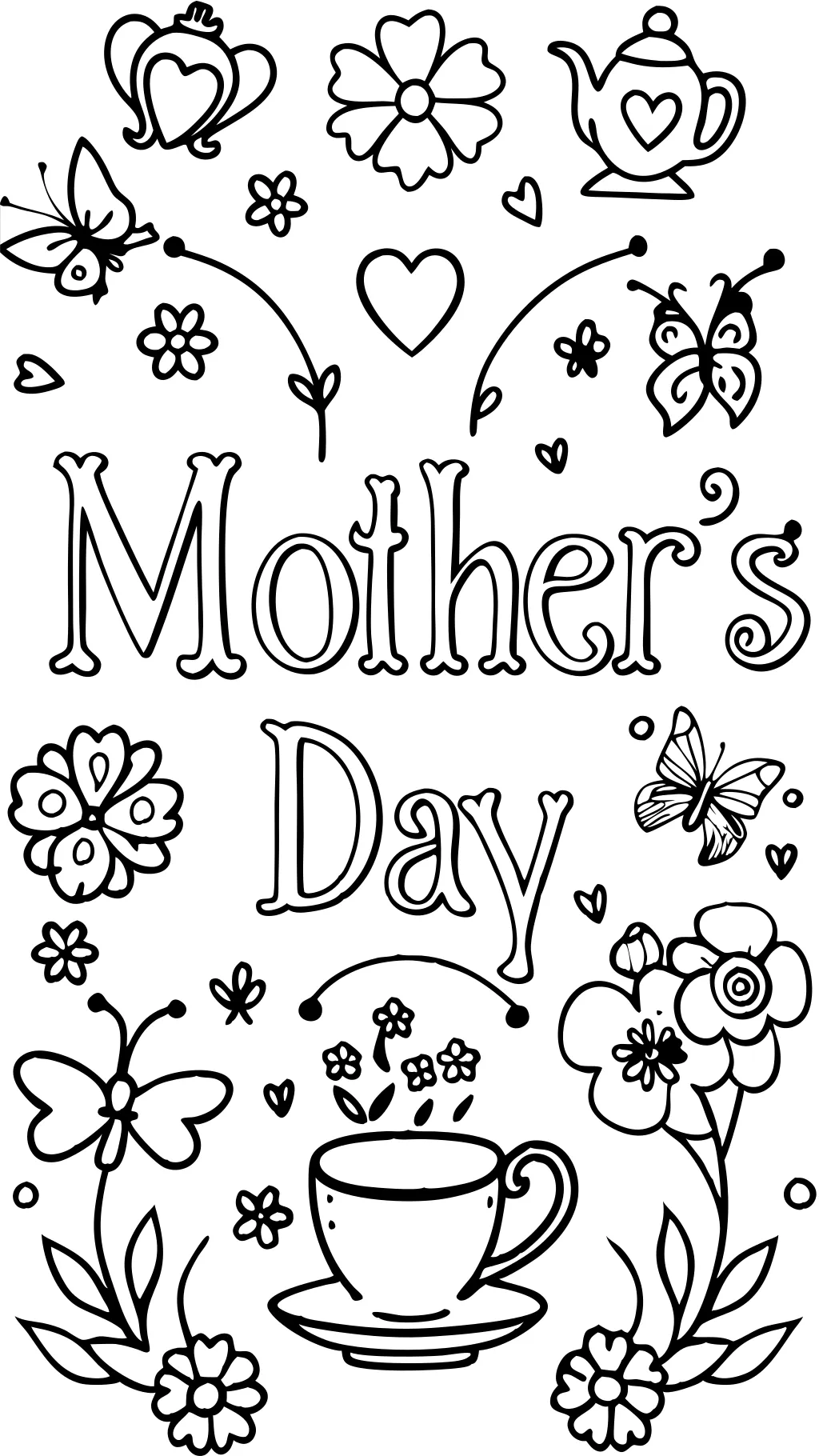 mothers day coloring pages for adults